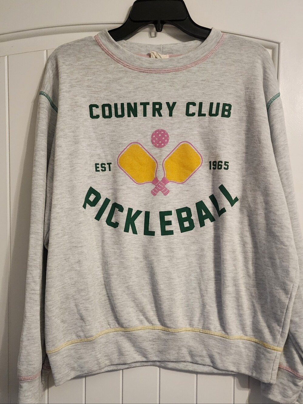 Peach Love Size Medium Pickleball Sweatshirt